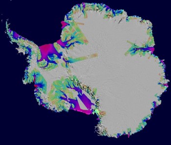 Antarctica, Ice loss 1996-2006