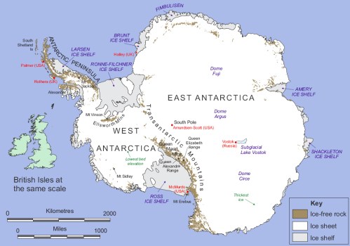 Map of Antarctica