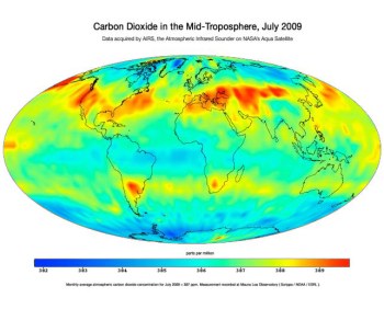 Atmospheric CO2 Concentration - July 2009