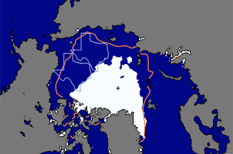 Arctic Sea Ice Watch (Sep 9): 3.50 mil sq km (Previous record low for this date was 4.28 mil sq&nbsp;km)